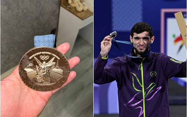 İdmançımızın Parisdə qazandığı medalın son halı - Foto